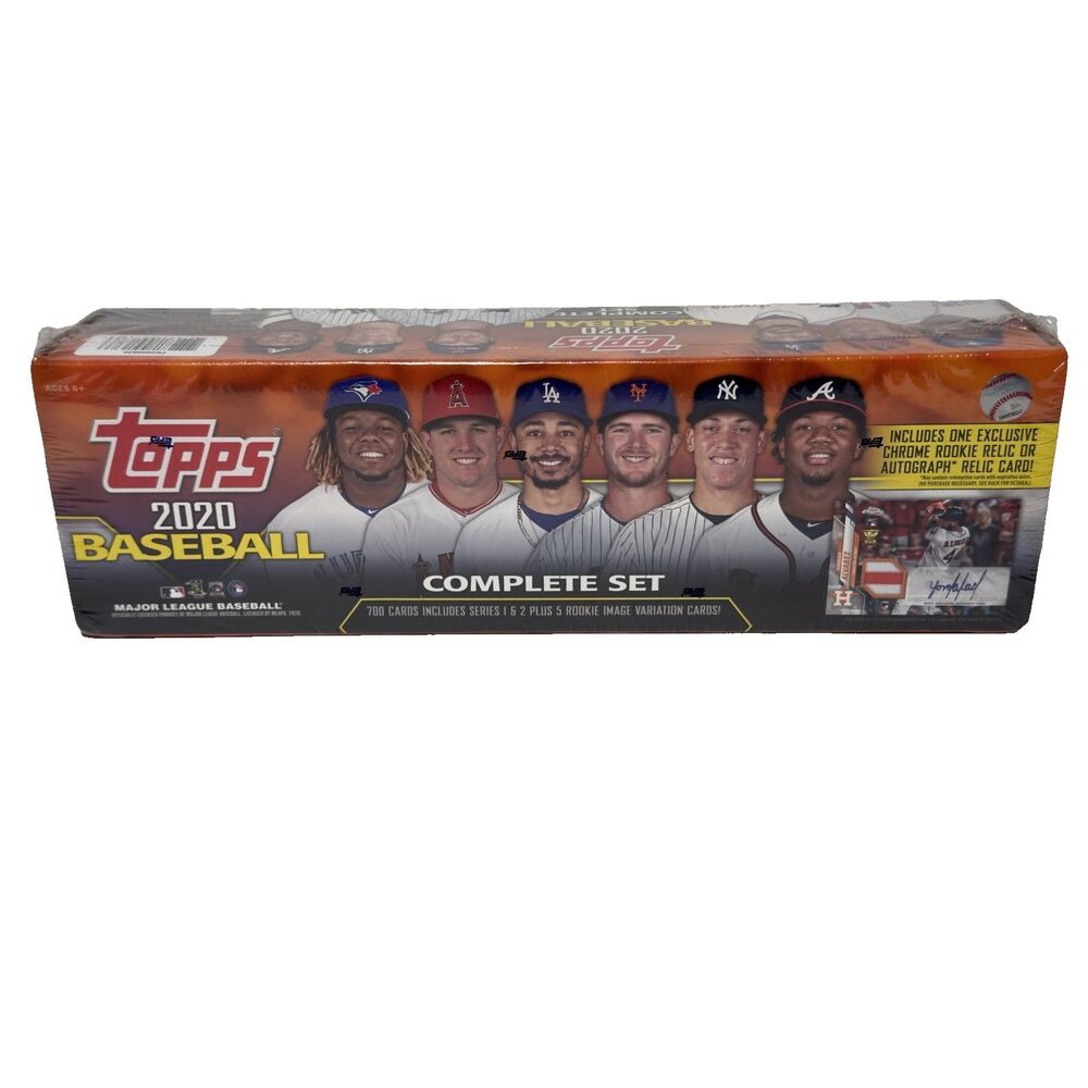 2020 Topps Baseball Complete Factory Set Target Orange Box – Sealed Auto/Relic
